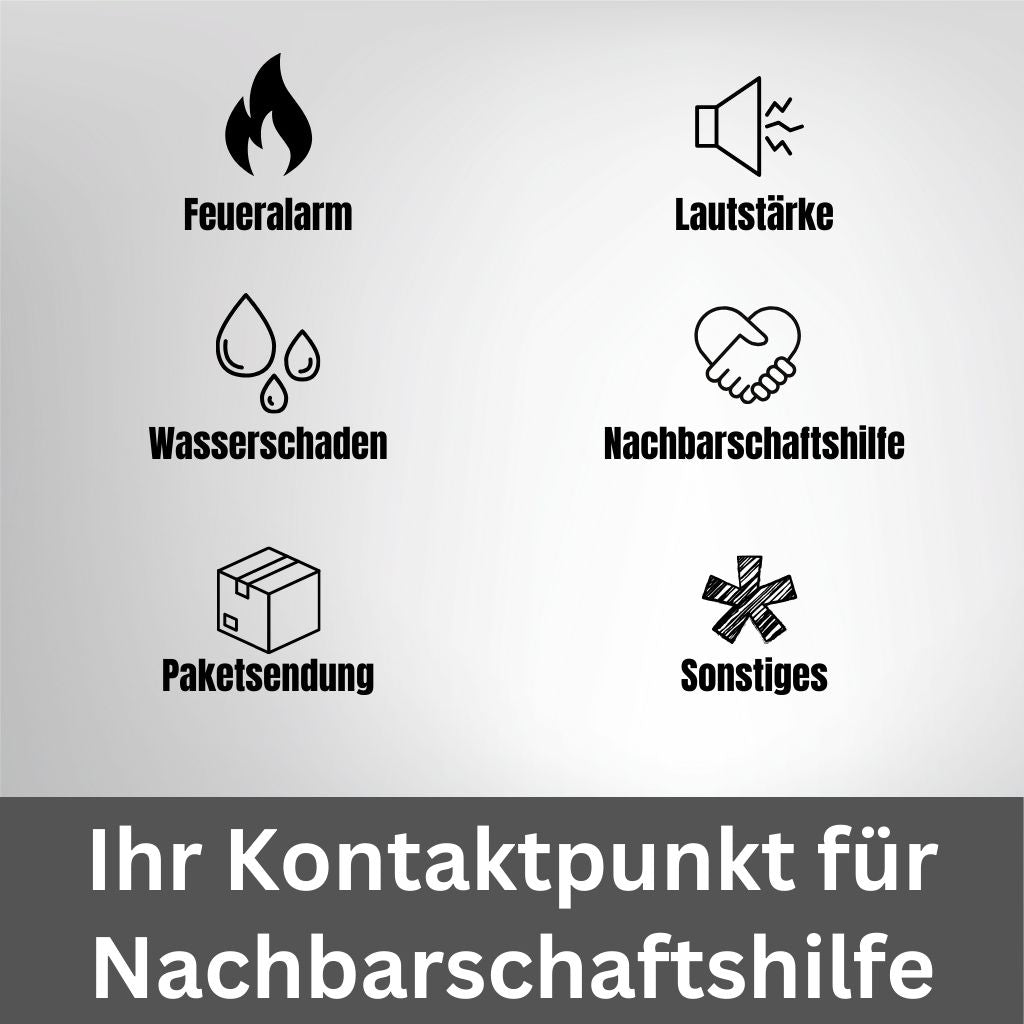 Wohnungs-/ Garagen-/ Ferienhaus-Tag Kontaktpunkt mit QR