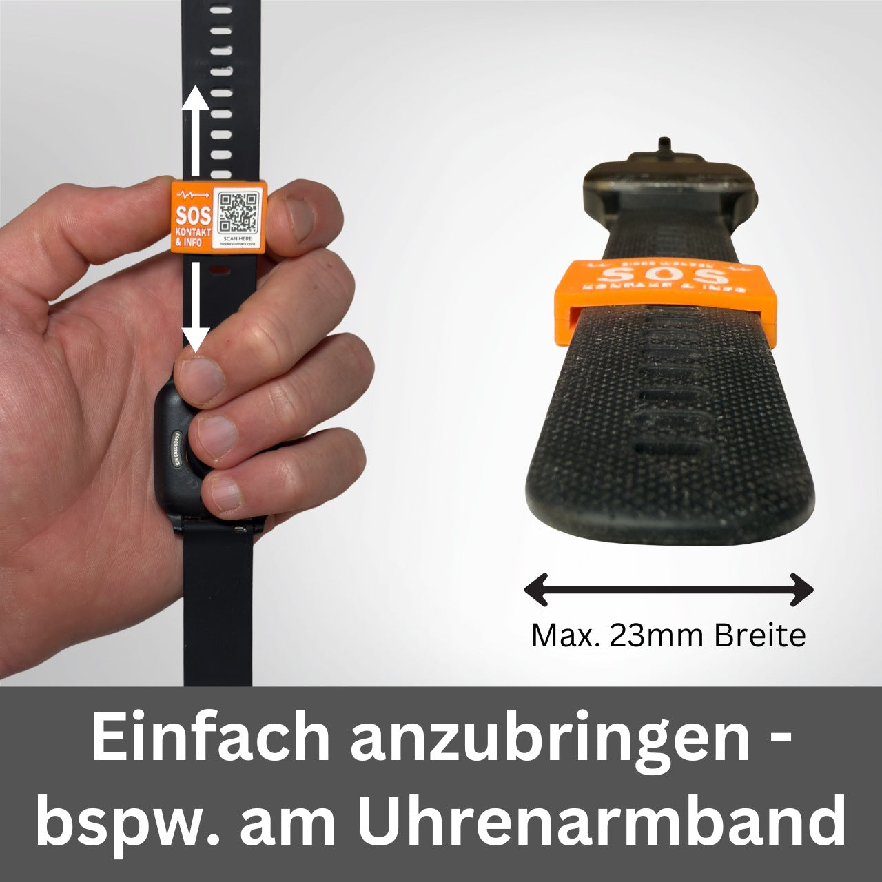 SOS Tag für Uhren & Armbänder (3er Set)