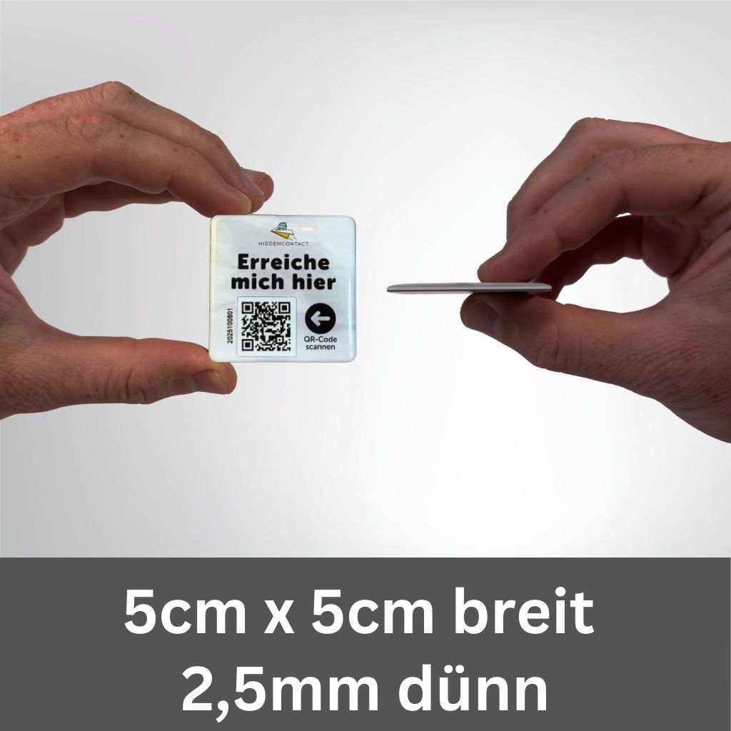 Wohnungs-/ Garagen-/ Ferienhaus-Tag Kontaktpunkt mit QR