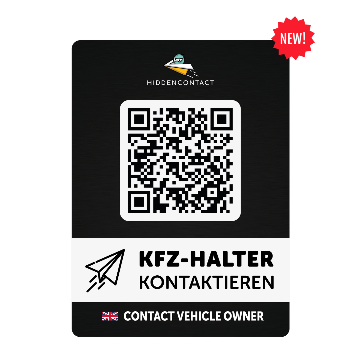 Auto-Kontaktpunkt mit QR