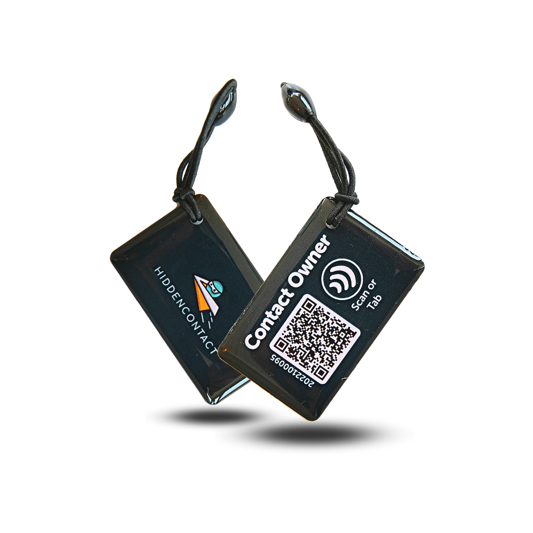 Anti-Verlust Tag mit QR-Code und NFC