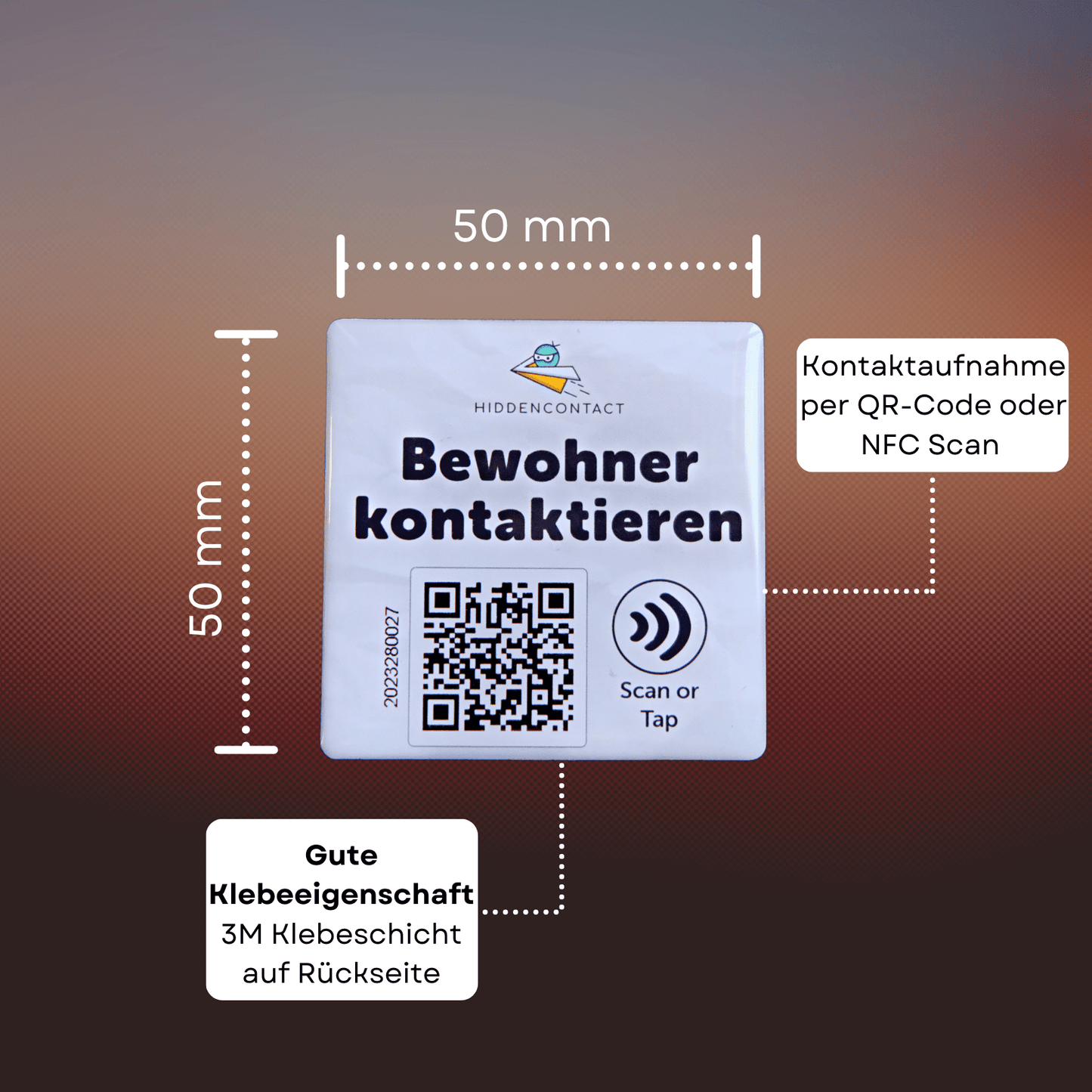 #Tür-Kontaktpunkt mit NFC und QR - hiddencontact