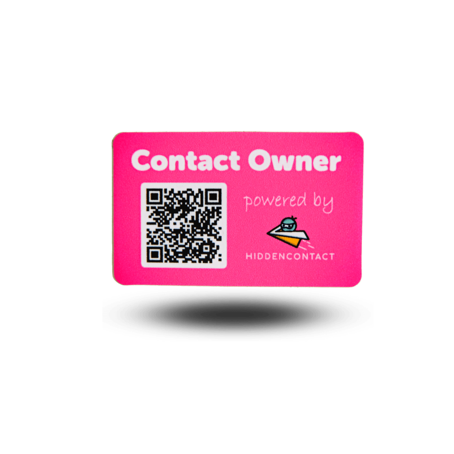 #Wertgegenstand Aufkleber mit QR - hiddencontact