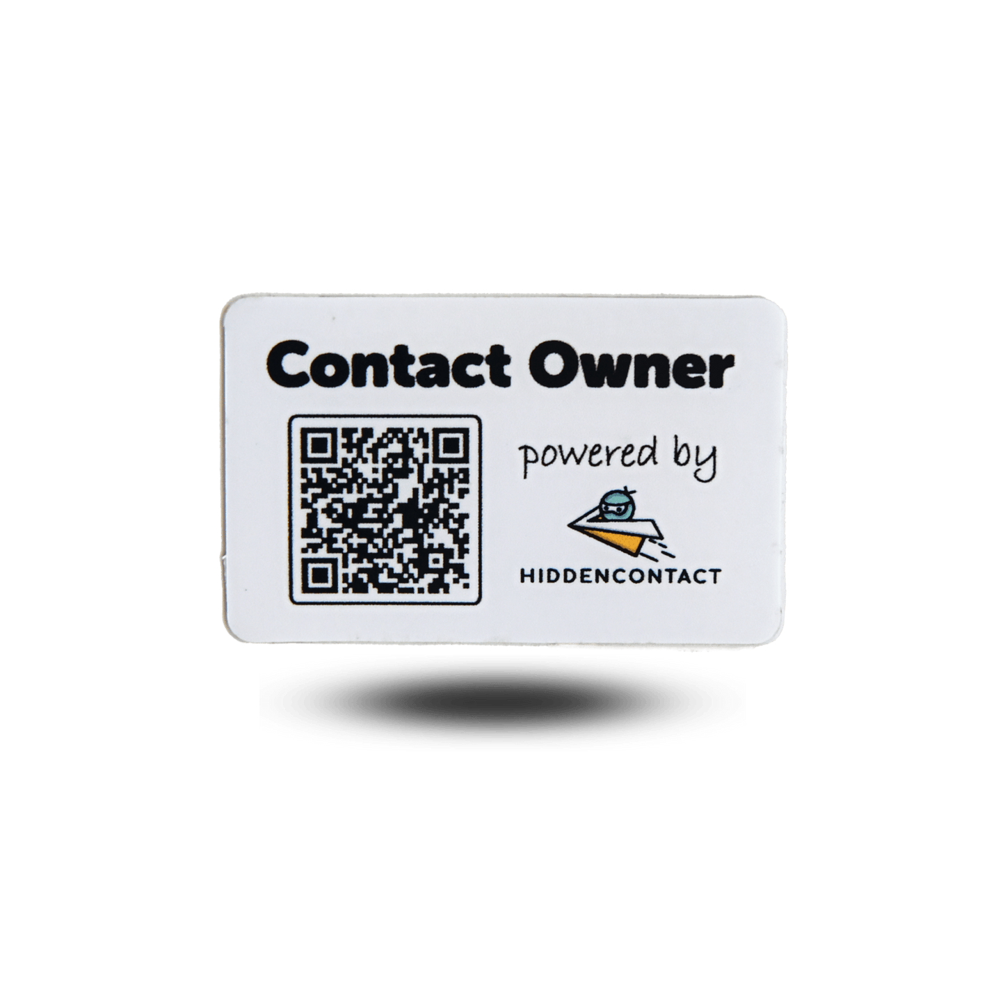 #Wertgegenstand Aufkleber mit QR - hiddencontact