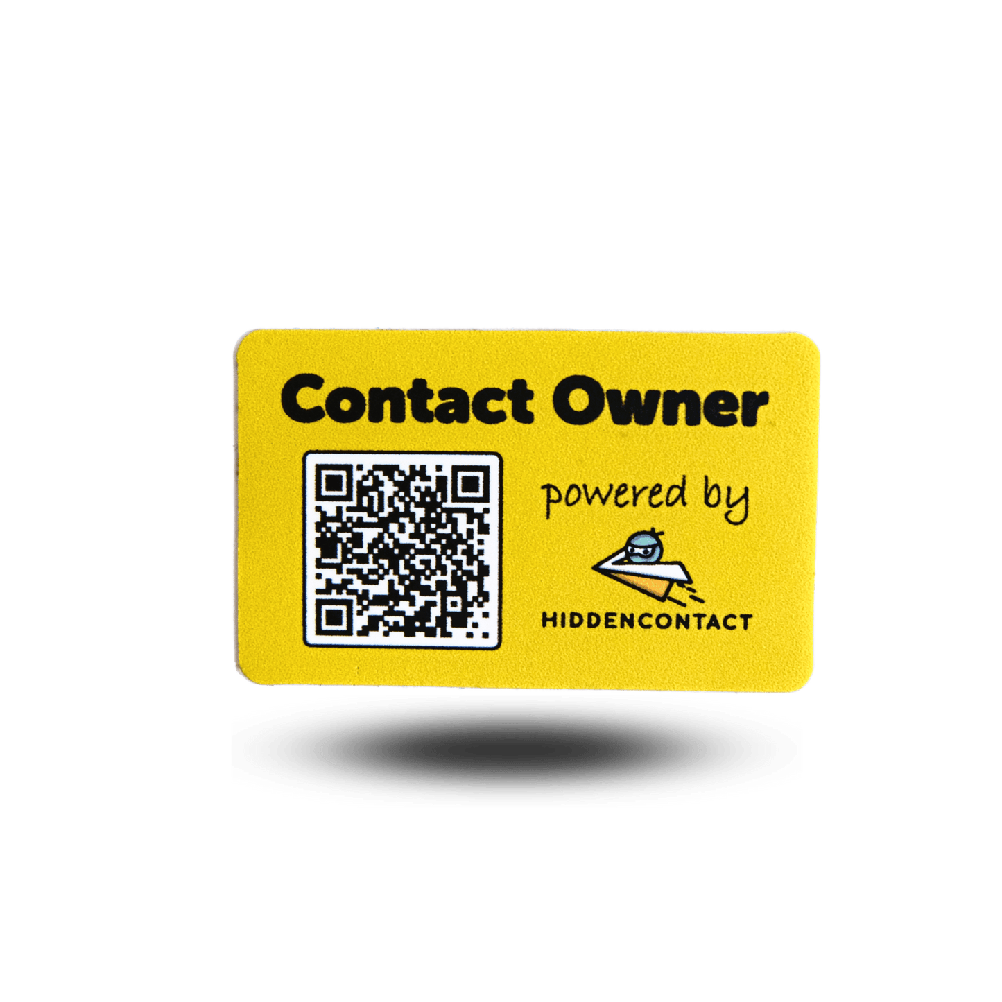 #Wertgegenstand Aufkleber mit QR - hiddencontact