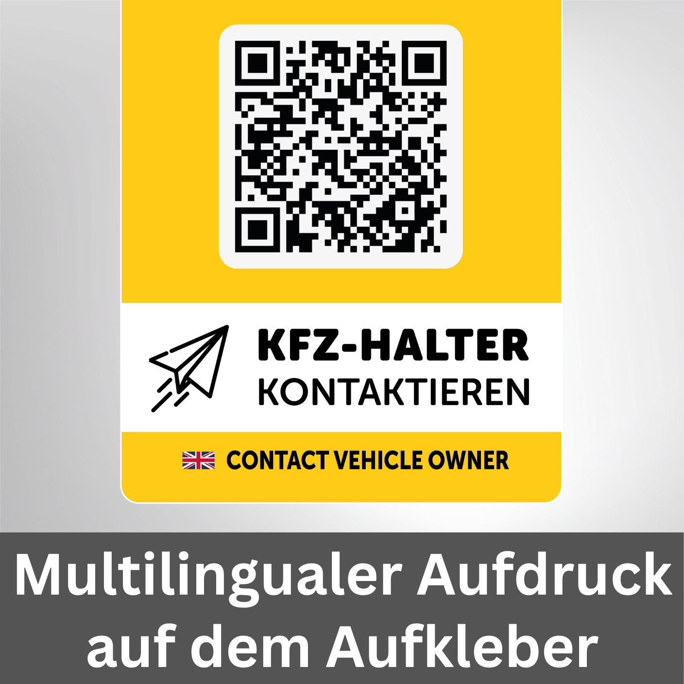 Auto-Kontaktpunkt mit QR