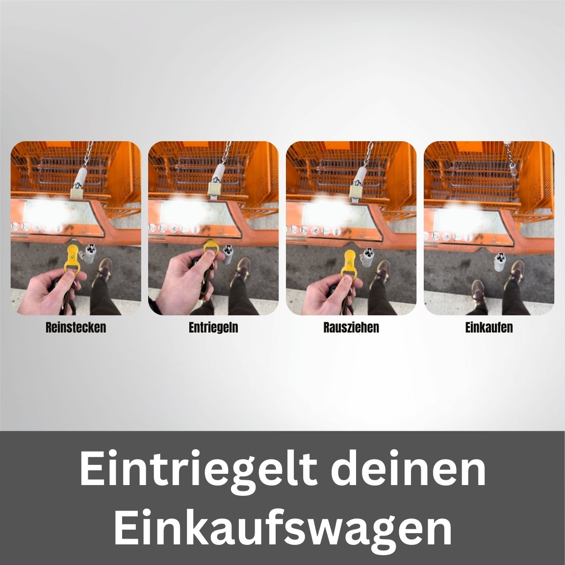 Einkaufswagenlöser mit QR