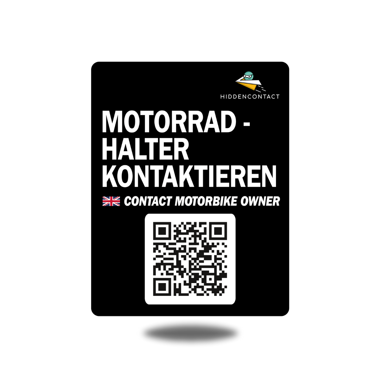 Motorrad Kontaktpunkt mit QR