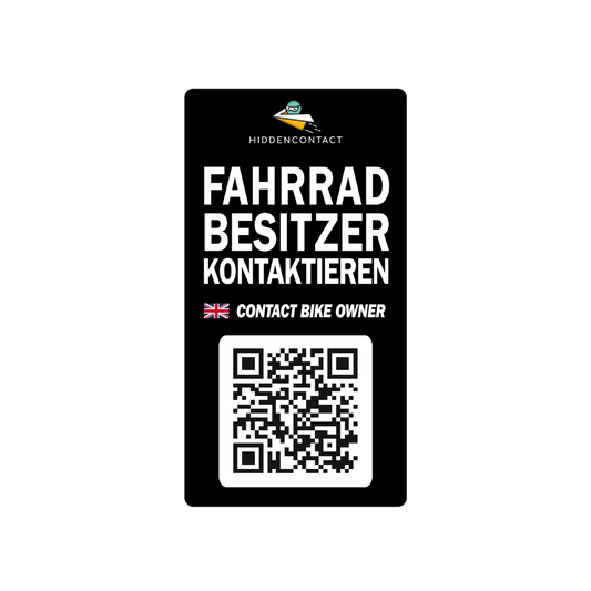 Fahrrad-Kontaktpunkt mit QR