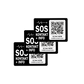 SOS Kontakt & Notfallinfo Aufkleber (3er Set)
