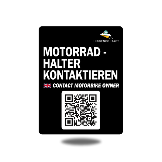 Motorrad Kontaktpunkt mit QR
