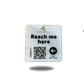 Wohnungs-/ Garagen-/ Ferienhaus-Tag Kontaktpunkt mit QR