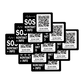 SOS Kontakt & Notfallinfo Aufkleber (9er Set)