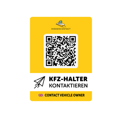KFZ Kontaktpunkt mit QR