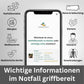 SOS Kontakt & Notfallinfo Aufkleber (9er Set)
