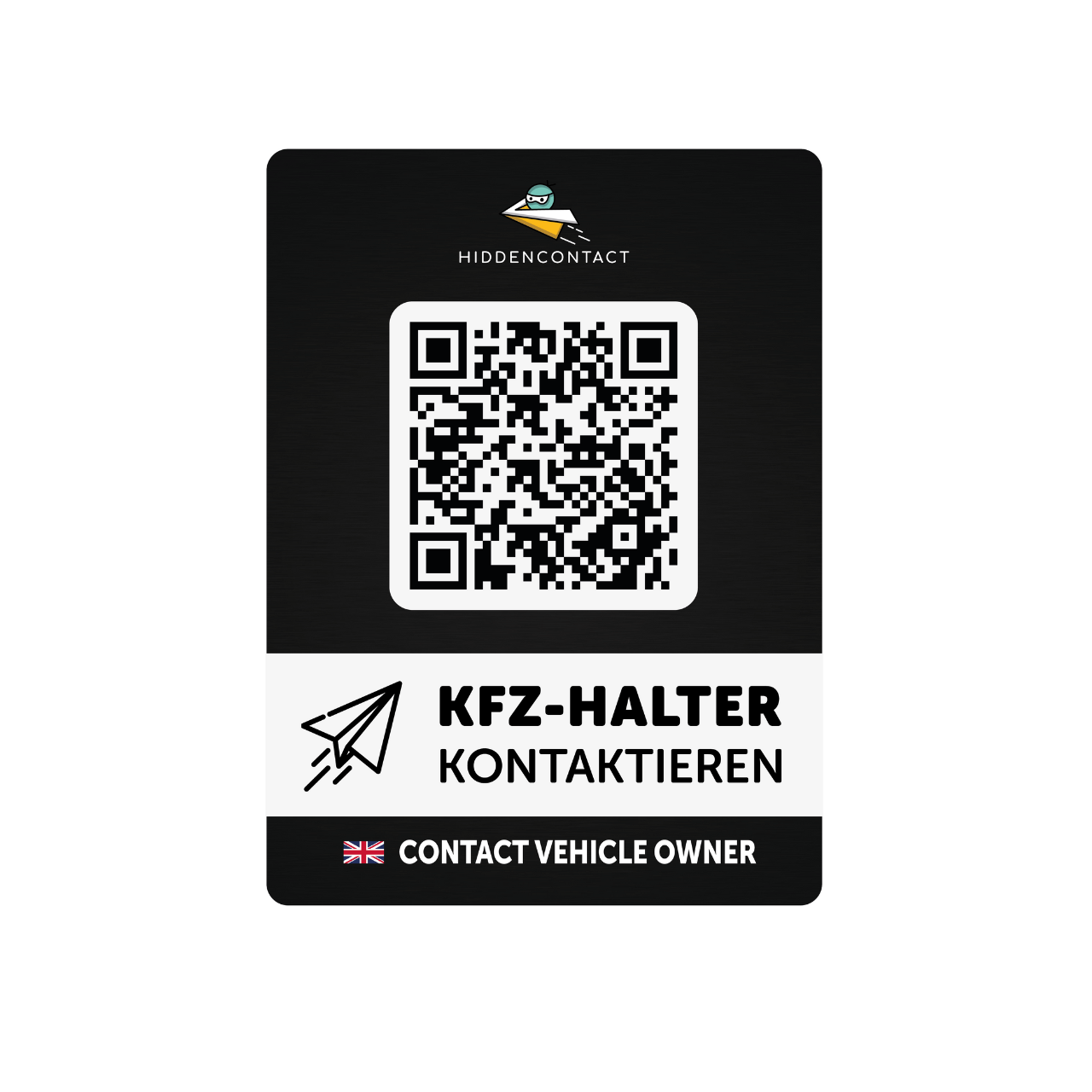 KFZ Kontaktpunkt mit QR