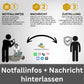 SOS Kontakt & Notfallinfo Aufkleber (9er Set)