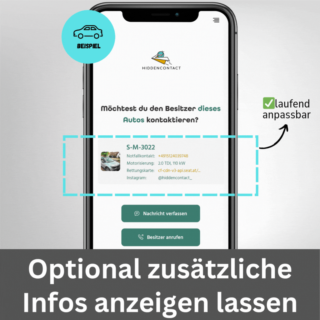 Schlüssel-Tag mit QR (3er Set)