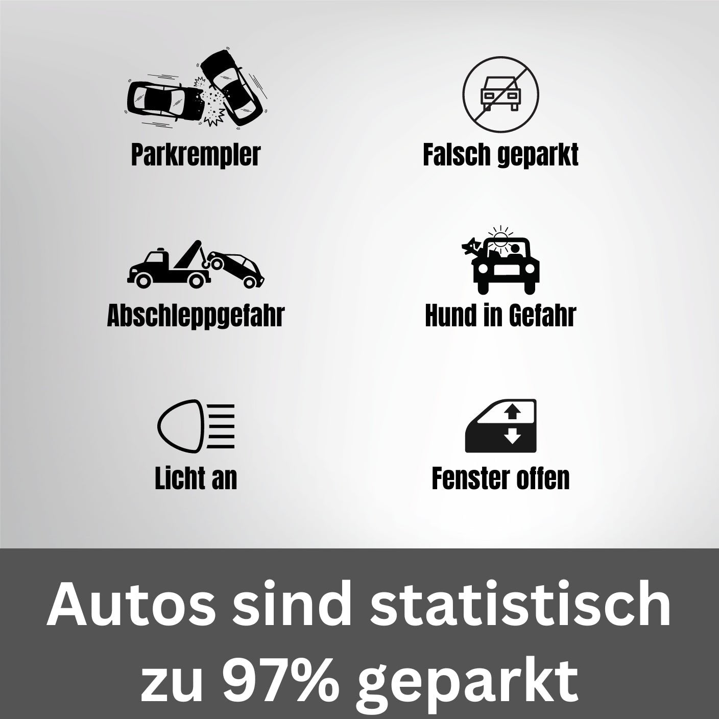 #Auto - Kontaktpunkt mit QR (3er Set) - hiddencontact