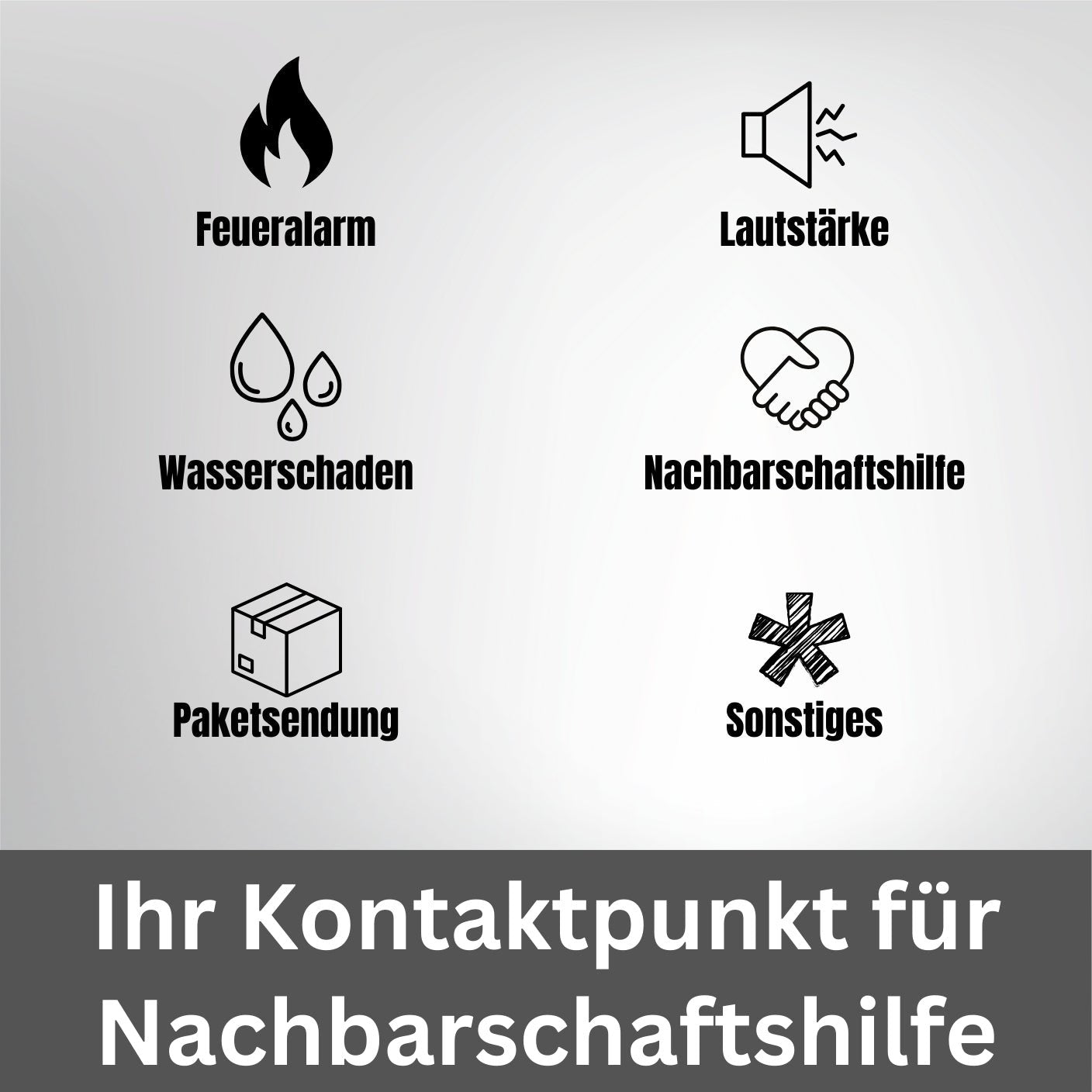 #Wohnungs - Tag mit NFC & QR - hiddencontact